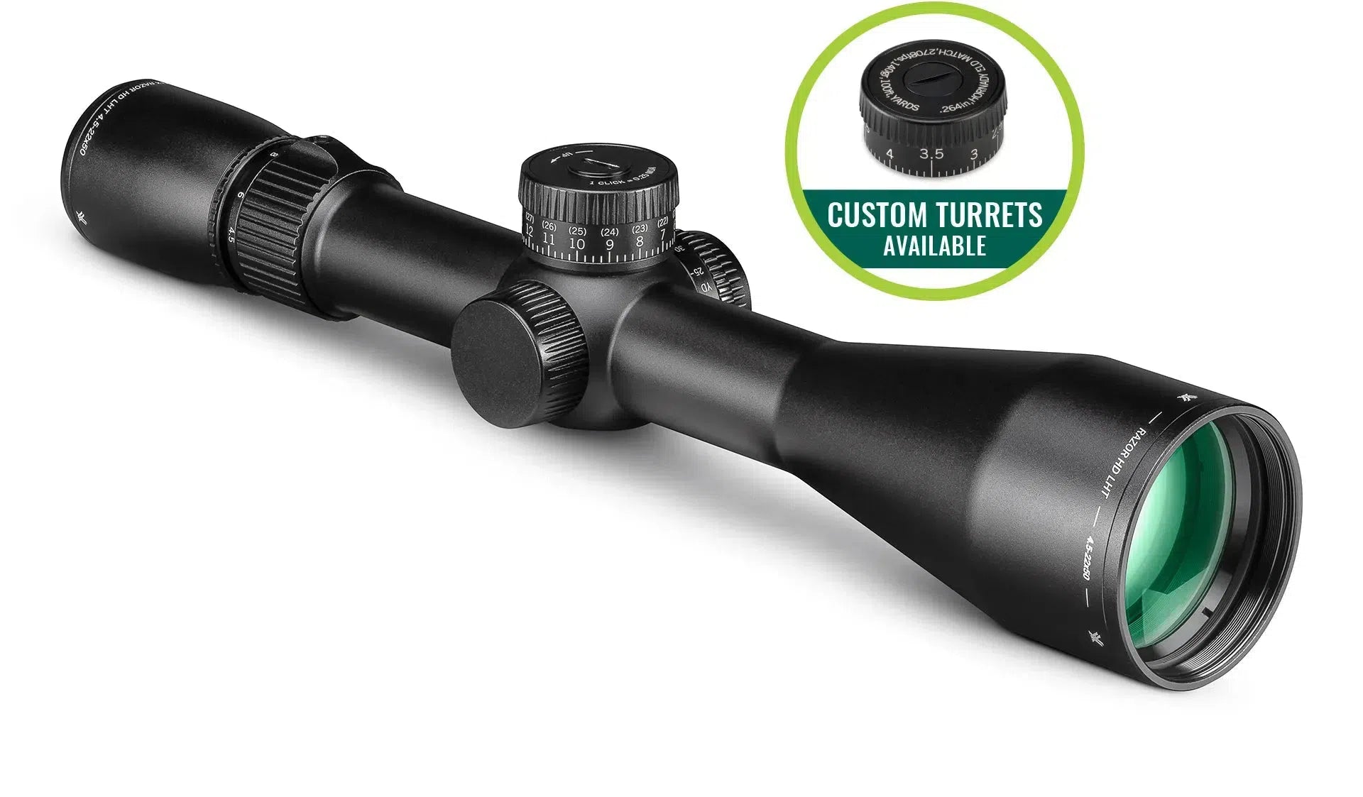 VORTEX® RAZOR® HD LHT™ 4.5-22X50 FFP RIFLESCOPE